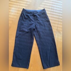 Patagonia Wide Leg Capris Black Athletic Pants Vintage PATALOHA